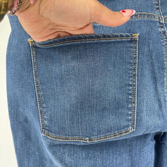 Talbots Women’s Medium Wash Flawless Five-Pocket Slim Ankle Denim Jeans Size 16W - Picture 13 of 15